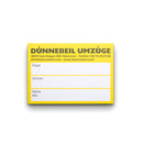 Umzugsetiketten, 50 Stück (Block), verschiedene Farben