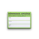 Umzugsetiketten, 50 Stück (Block), verschiedene Farben