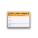 Umzugsetiketten, 50 Stück (Block), verschiedene Farben