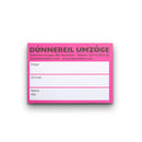 Umzugsetiketten, 50 Stück (Block), verschiedene Farben