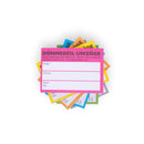 Umzugsetiketten, 50 Stück (Block), verschiedene Farben